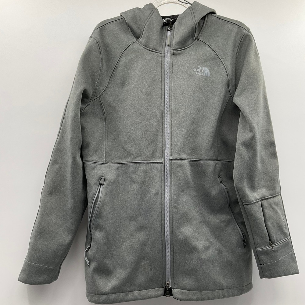 The North Face Apex Risor Hoodie WindWall Softshell Jacket Gray M Gorpcore Zip